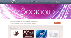 Desktop Screenshot of emlcosmetics.com